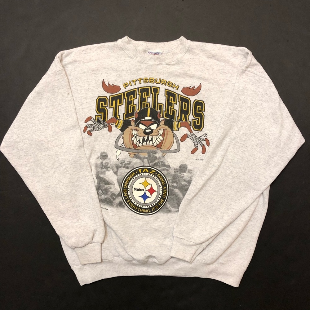 VNTG Pittsburgh Steelers Tasmanian Devil Crewneck
